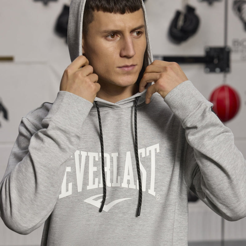 Huvtröja - Everlast - 'Iconic Maximized Logo' - Grå