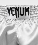 Muay Thai Shorts - Venum - 'Classic' - Silver-Svart