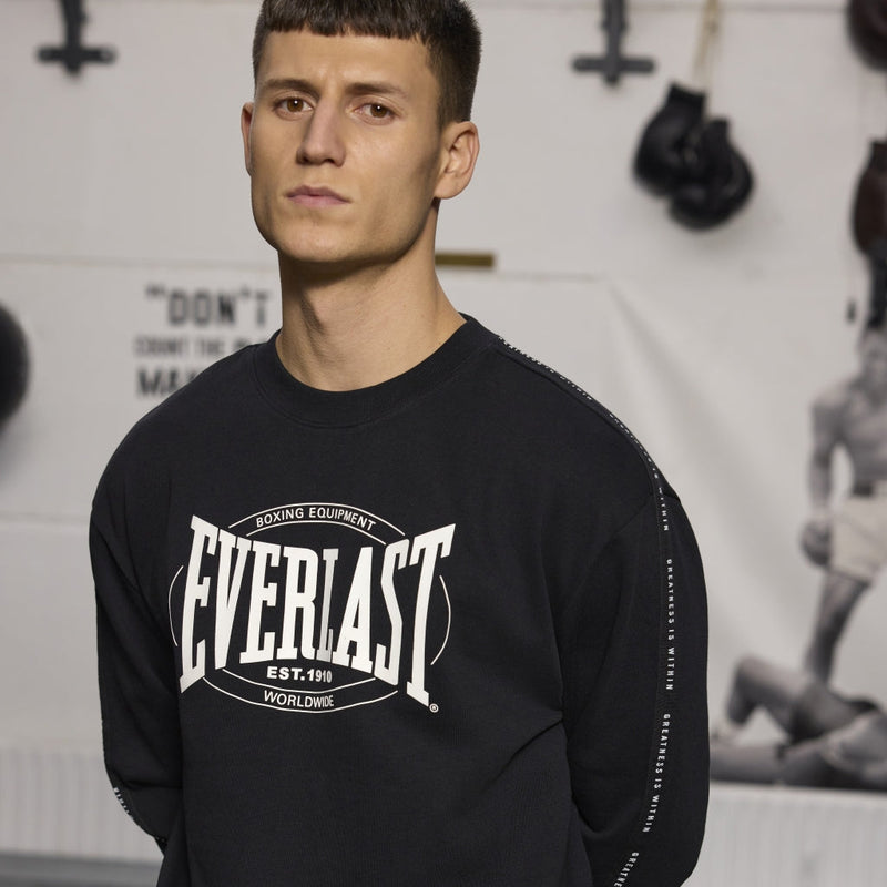 Sweatshirt - Everlast - 'Worldwide Greastest Crew Sweat' - Svart