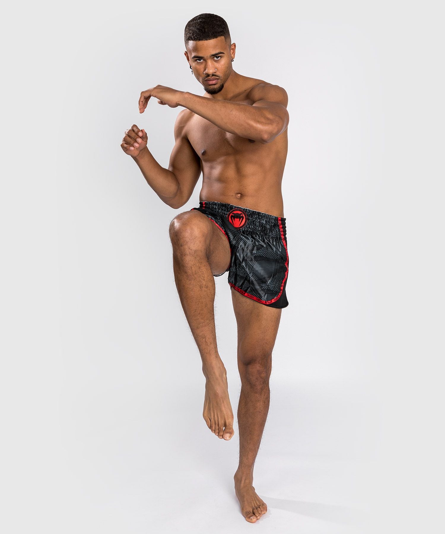 Muay Thai Shorts - Venum - 'Phantom' - Svart-Rød