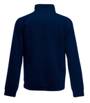 Tröja - Fruit of the Loom 'med lynlås hals' - Navy