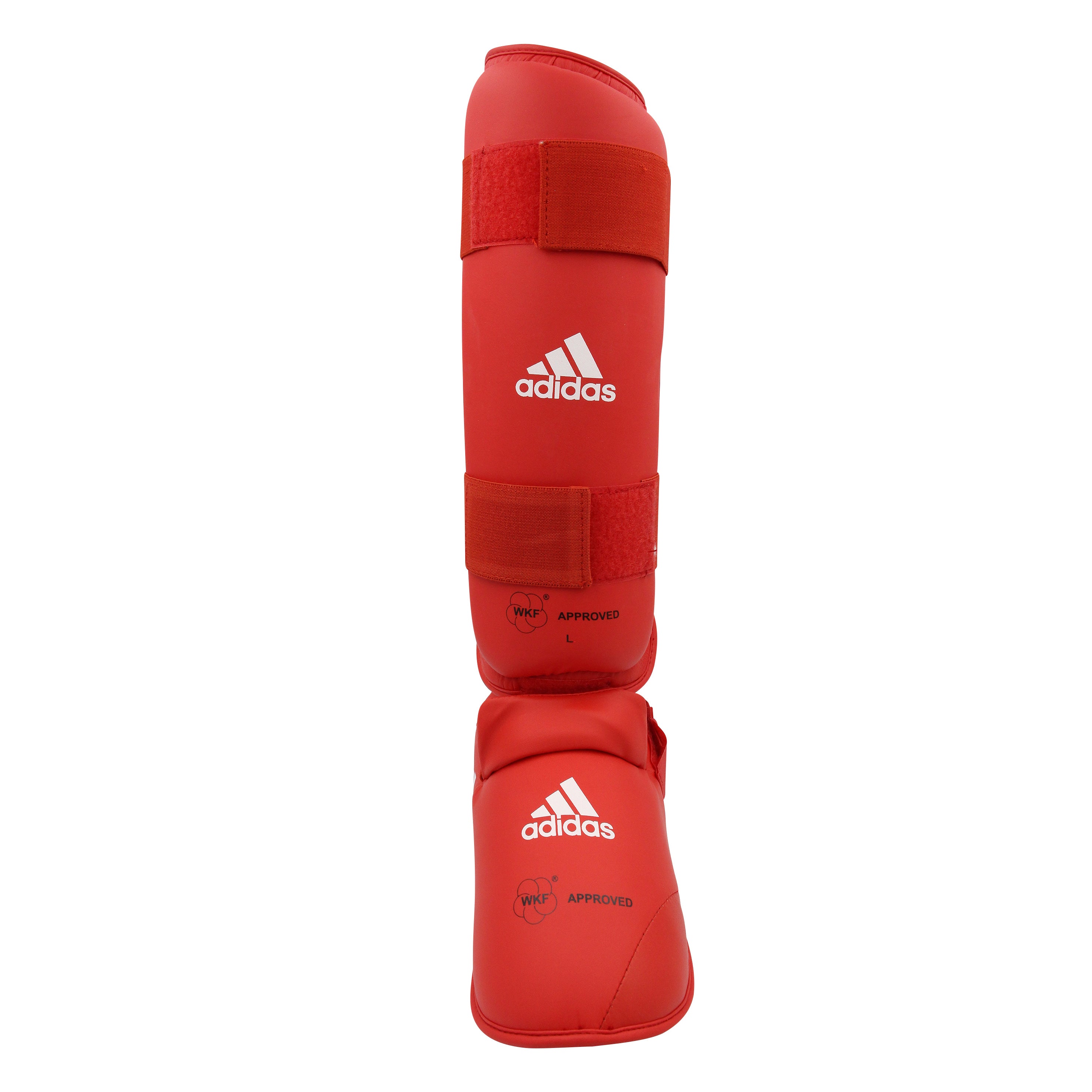 Benbeskytter m. fod - Adidas - WKF - Rød