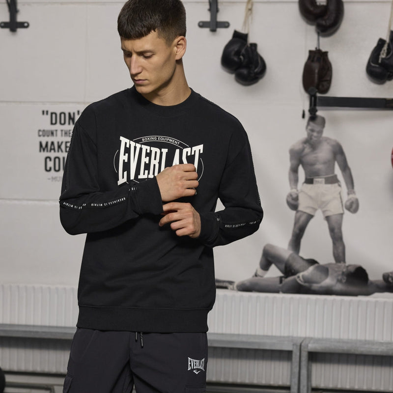 Sweatshirt - Everlast - 'Worldwide Greastest Crew Sweat' - Svart