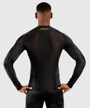 Rash Guard - Venum - 'G-Fit' - Långärmat - Svart-Guld