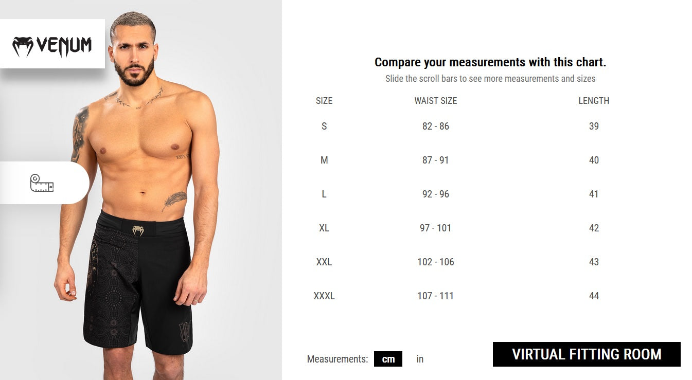 Fightshorts - Venum - 'Santa Muerte Dark Side' - Svart-Brun