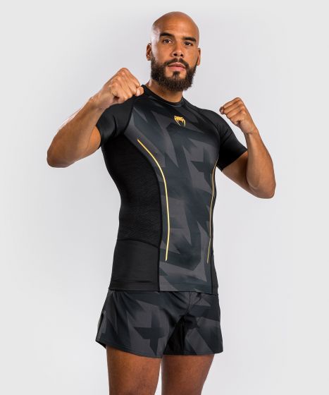 Rashguard - Venum - Razor - Korta ärmar - Svart/Guld