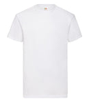 T-Shirt - Fruit of the Loom - 'Valueweight T' - Hvid