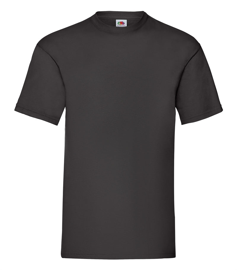 T-Shirt - Fruit of the Loom - 'Valueweight T' - Sort