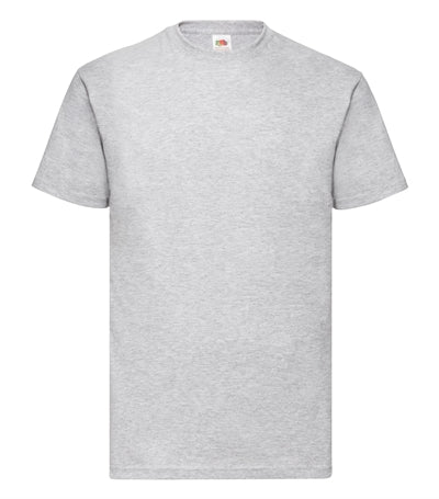 T-Shirt - Fruit of the Loom - 'Valueweight T' - Grå