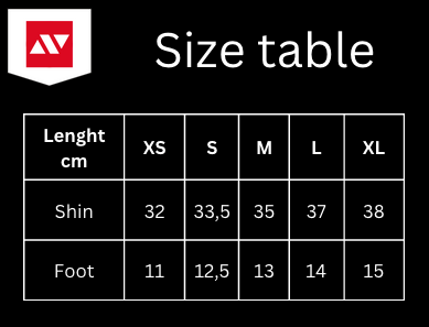 Benskydd - Nippon Sport - 'Greave' - Svart