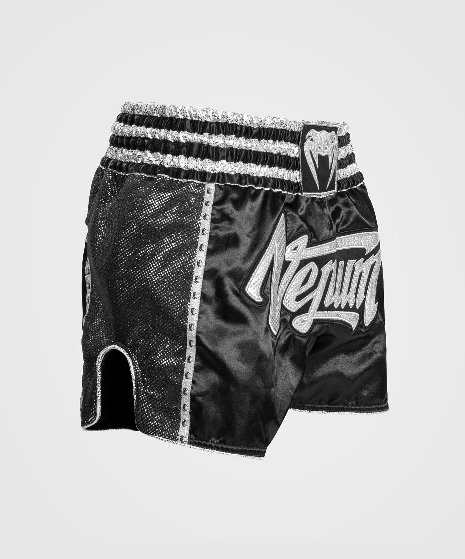 Muay Thai Shorts - Venum - 'Absolute 2.0' - Svart/Silver