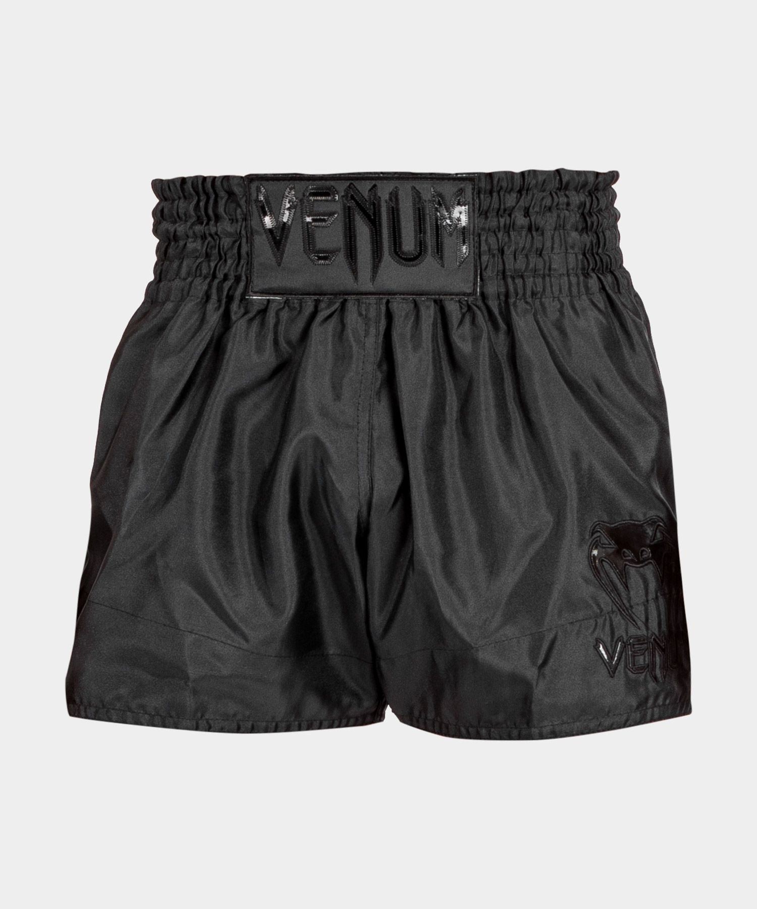 Muay Thai Shorts - Venum - 'Classic' - Svart-Svart