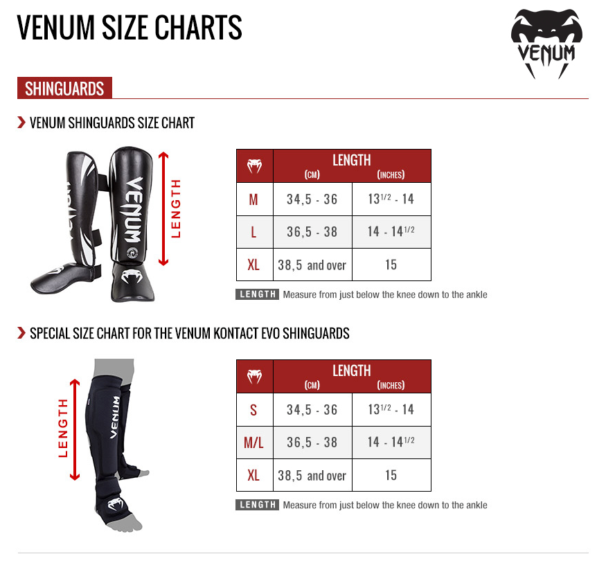 Benskydd - Venum - 'Elite Evo' - Svart