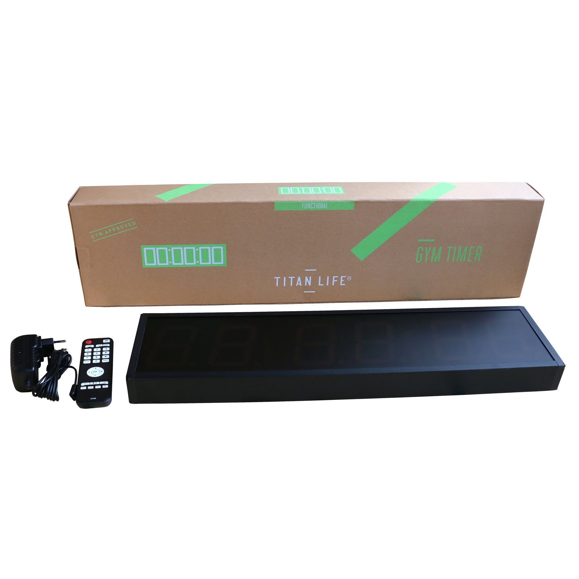 Gym Timer - Titan Life Pro - Inkl. Fjernbetjening - Svart