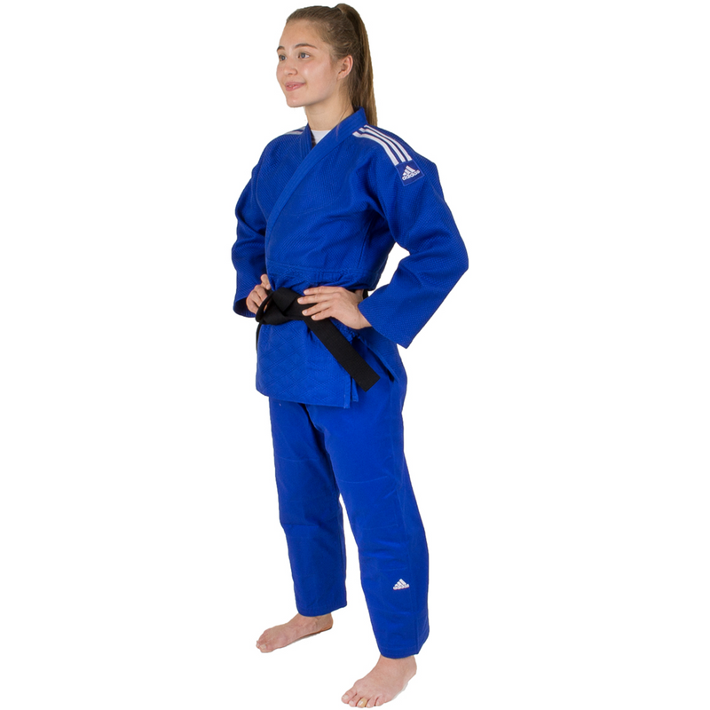 Judo Uniform - Adidas Judo - 'Champion 2.0' - Slim Fit - Blå