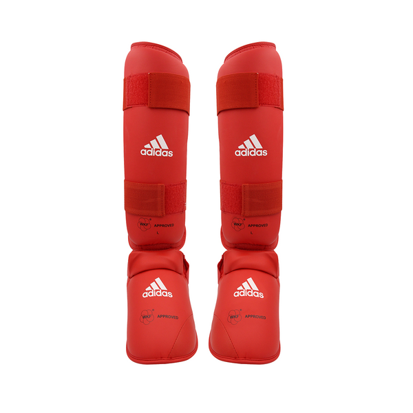 Benskydd - Adidas Karate - WKF - Röd