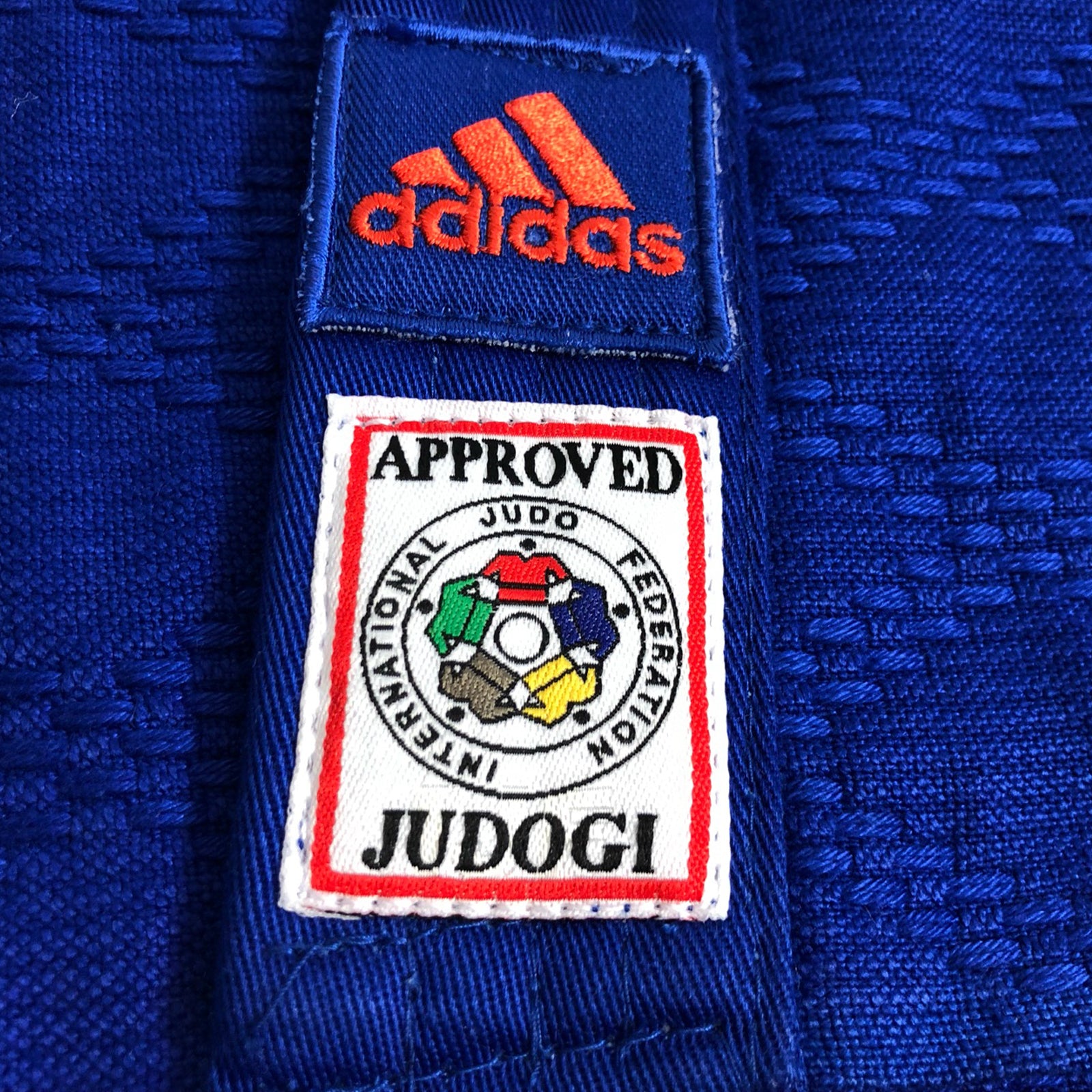 Judo Uniform - Adidas Judo - 'Champion 2.0' - Slim Fit - Blå-Röd