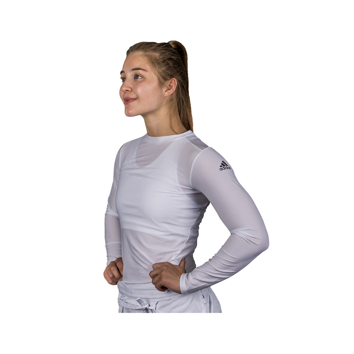 Adidas Rashguard - Lång Ärm - Vit