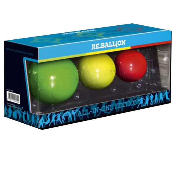 Speedball pannband - Paffen Sport RE.BALLiON reaktionstränare- set - grön/gul/röd