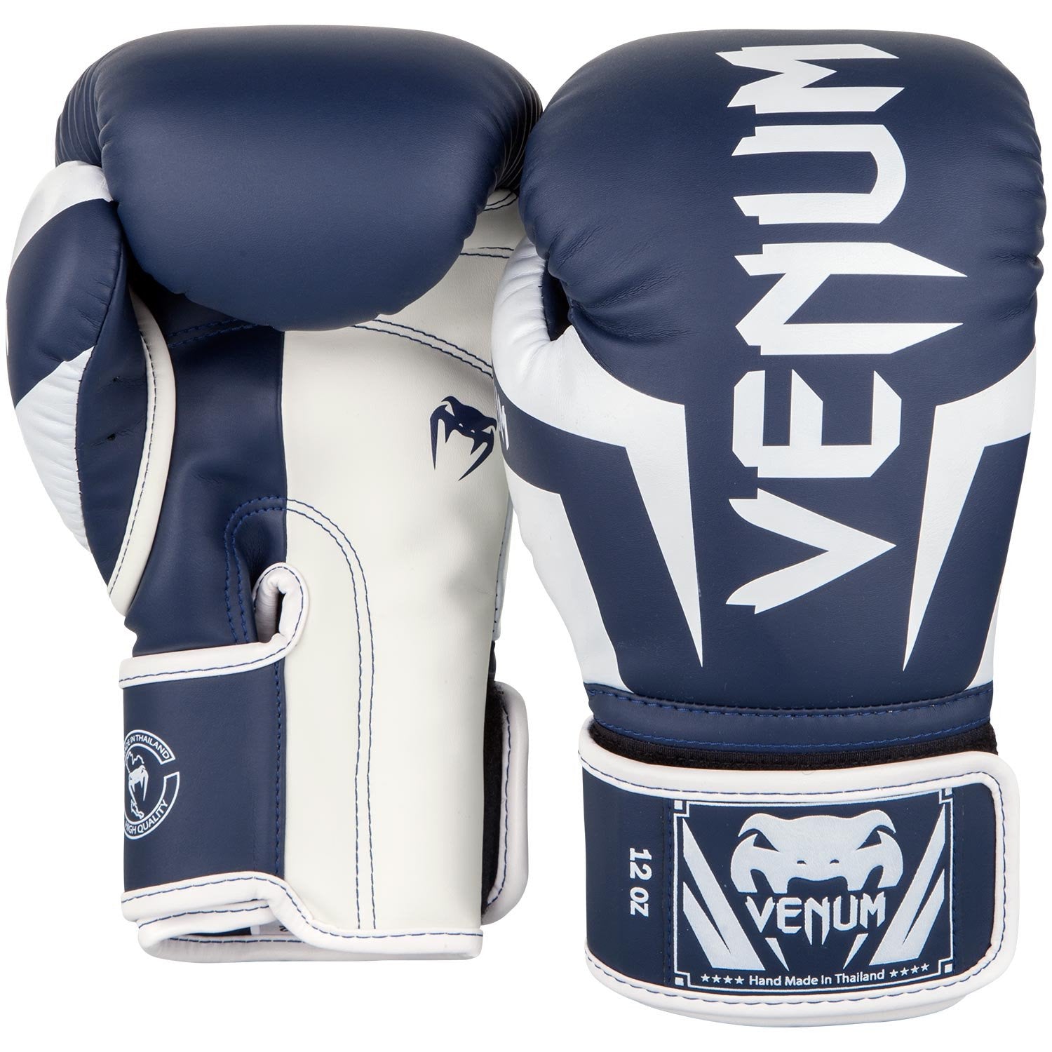 Boxningshandskar - Venum - 'Elite' - Vit - Navy