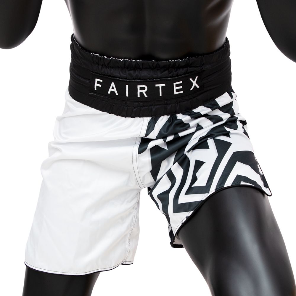 Boxing Shorts - Fairtex - Mono - Black/White