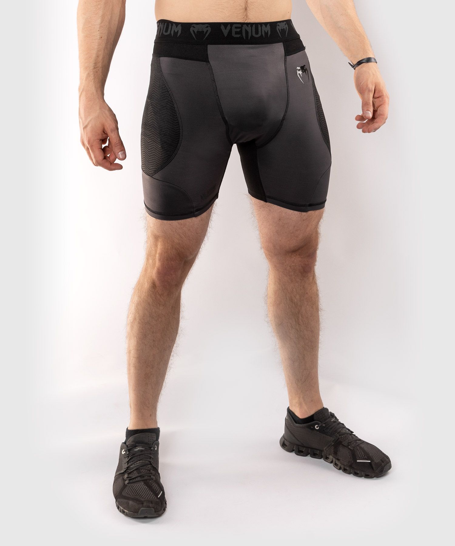 Compression Shorts - Venum - 'G-Fit' - svart-grå-XXL