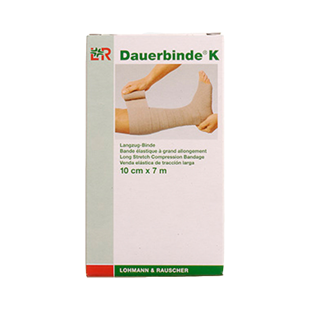 Kompressionsbandage - Dauerbind - 12cm x 7 m - Beige