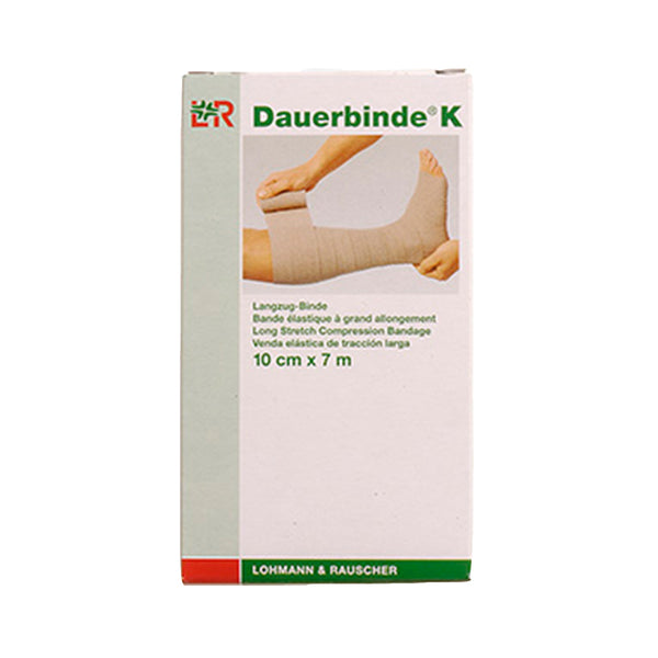 Kompressionsbandage - Dauerbind - 12cm x 7 m - Beige