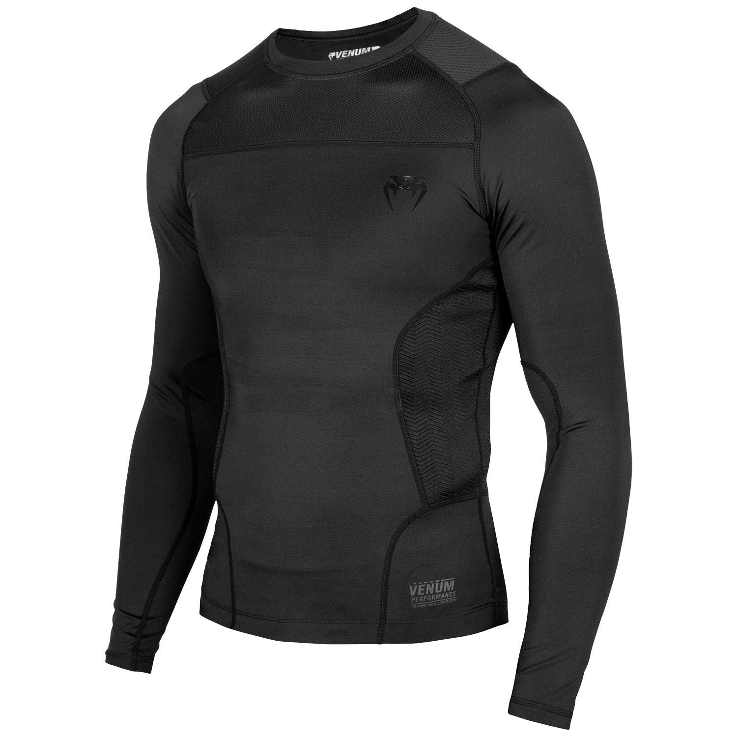 Rash Guard - Venum - 'G-Fit' - Långärmad - Svart