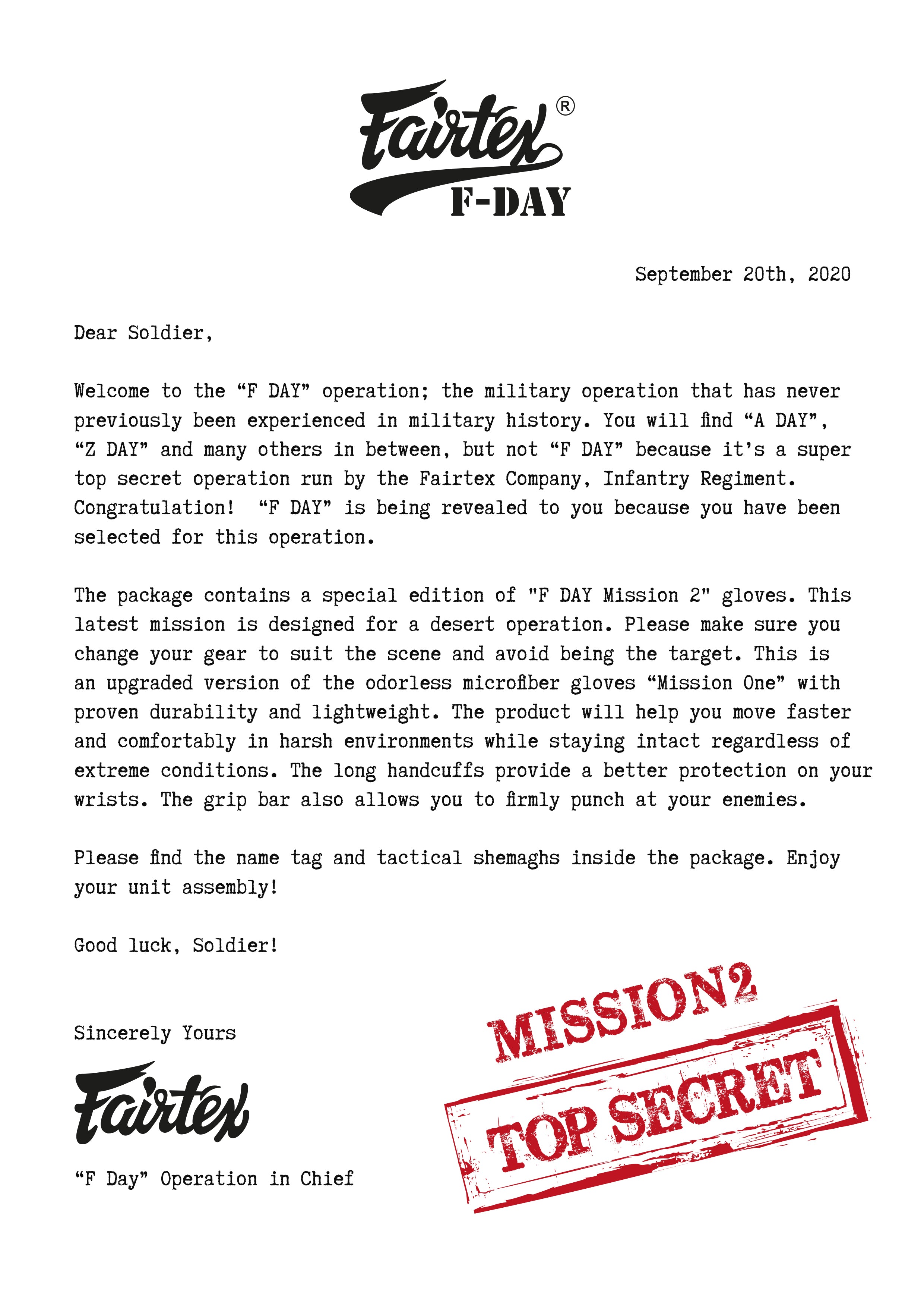 Boxningshandskar - Fairtex - BGV25 - 'F-DAY 2' - Brun