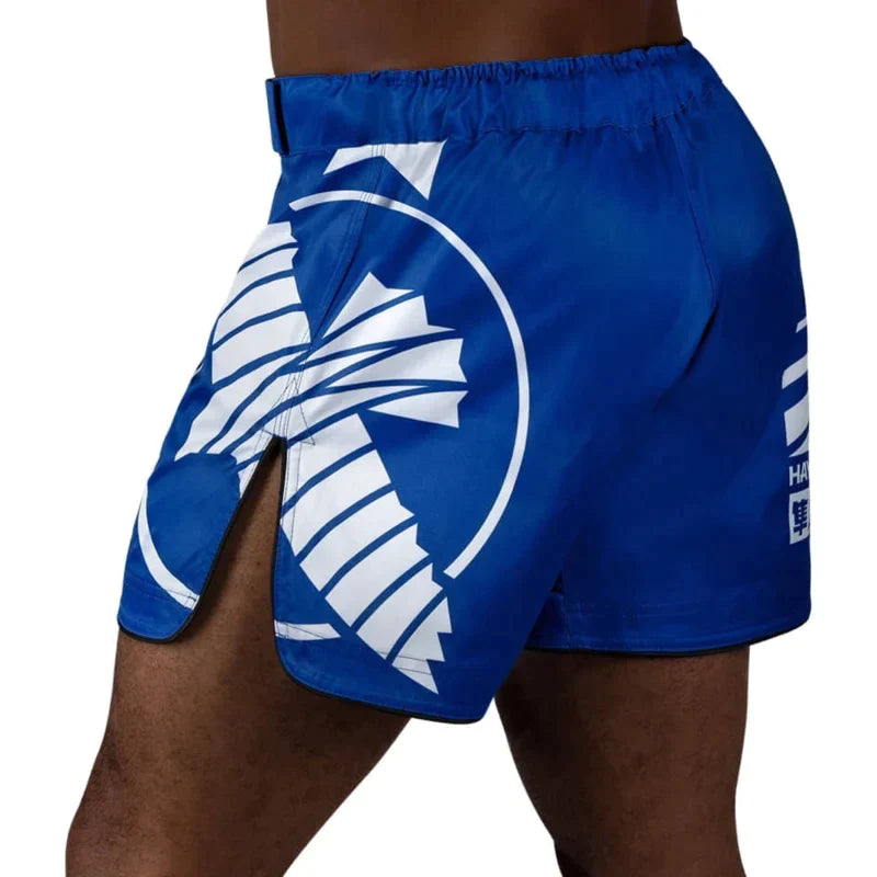 Fightshorts - Hayabusa - 'Icon Mid-Length' - Blå/Vit
