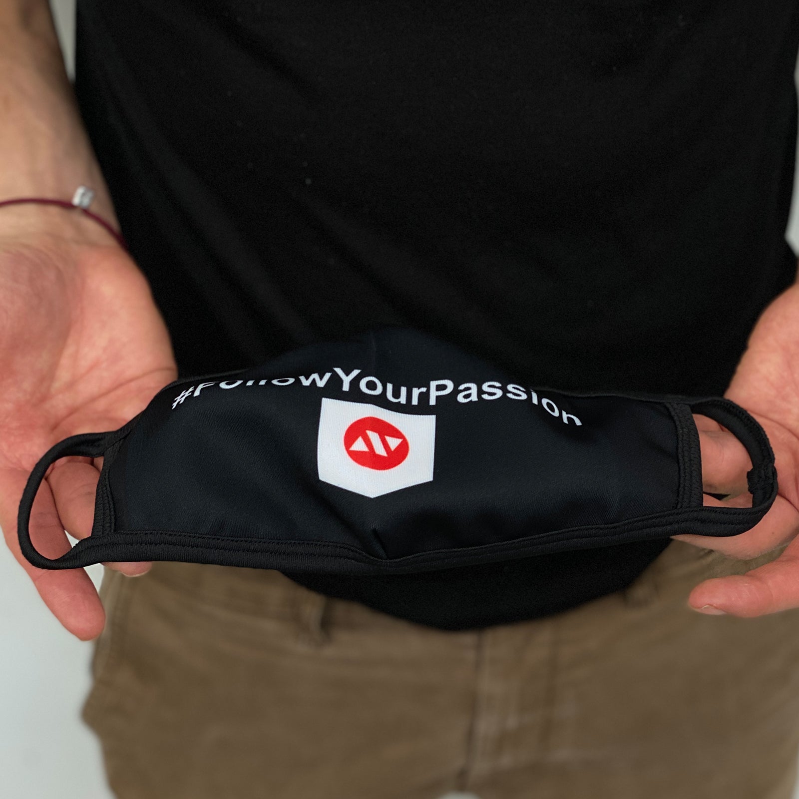 Facemask - Nippon Sport - 'Passion Logo' - Svart