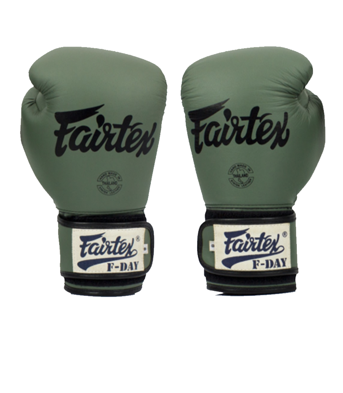 Boxningshandskar - Fairtex - 'BGV11 F-DAY' - Armégrön