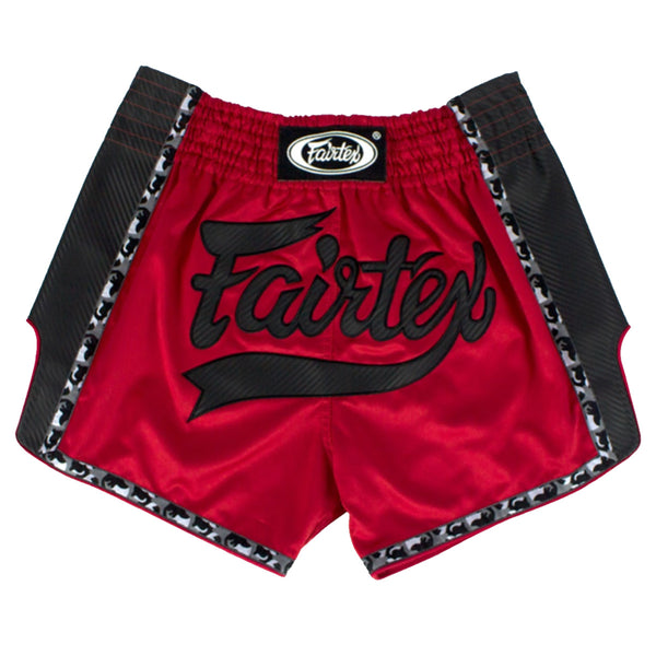 Muay Thai Shorts - Fairtex - 'BS1703' - Svart-Röd