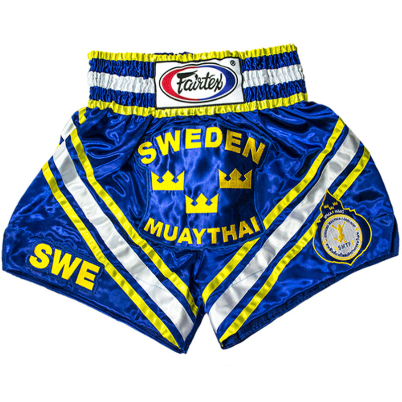 Muay Thai Shorts - Fairtex - Sweden - Blå