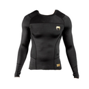 Rash Guard - Venum - 'G-Fit' - Långärmat - Svart-Guld