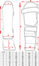 Benskydd - Top Ten - 'Star Light' - Svart/Guld