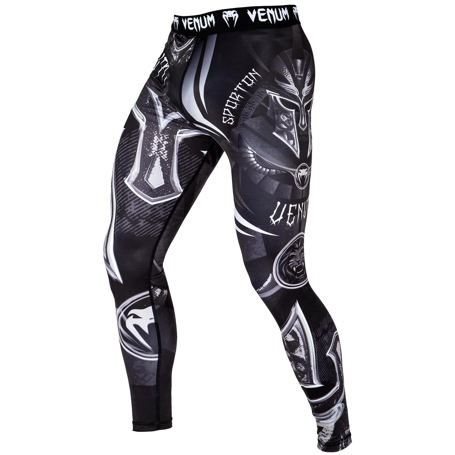 Grappling Tights - Venum Spats - Rapid  - Svart-Röd