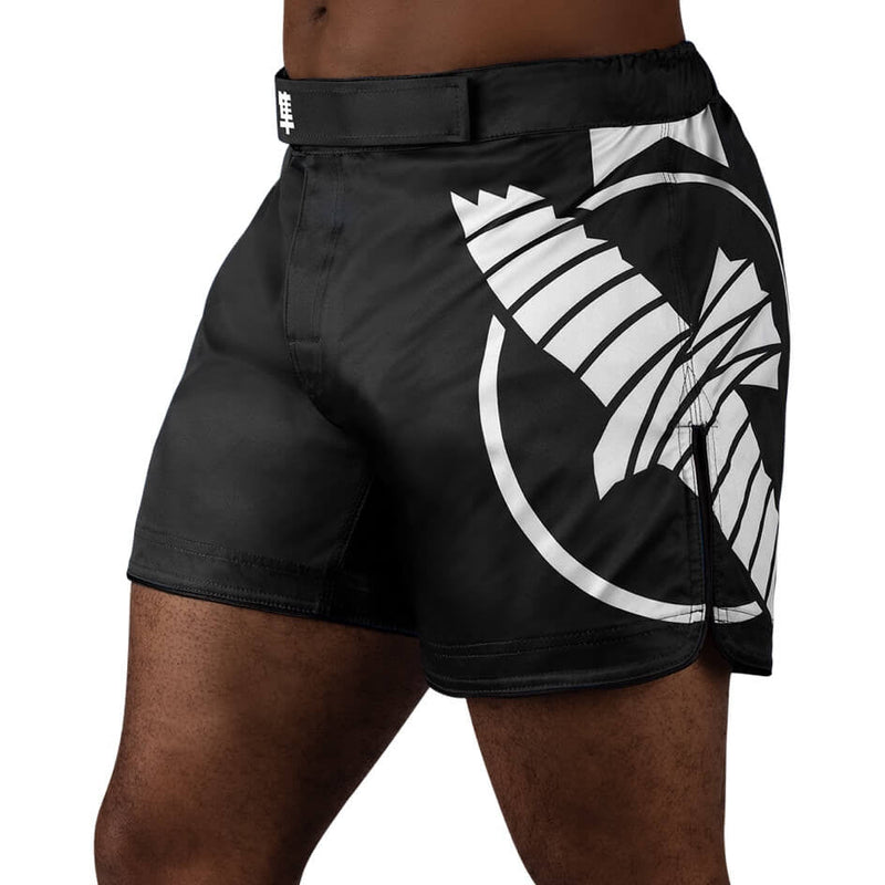 Fightshorts - Hayabusa - 'Icon Mid-Length' - Sort/Vit