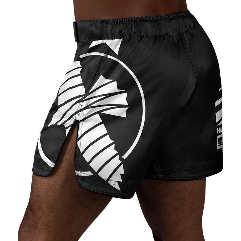 Fightshorts - Hayabusa - 'Icon Mid-Length' - Sort/Vit