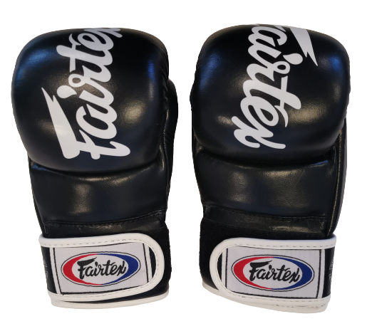 Mma gloves - Fairtex - 'FGV18' - Black/White