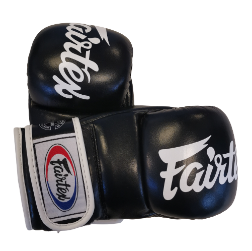 Mma gloves - Fairtex - 'FGV18' - Black/White