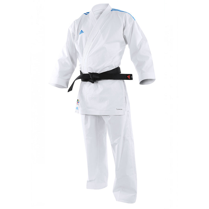 Karatedräkt - Adidas Karate - 'Revoflex' - Vit-Blå
