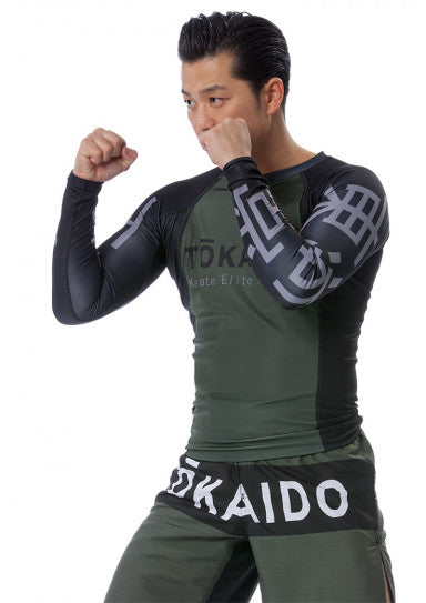 Rashguard - Tokaido Athletic Elite Training - Oliv/grön