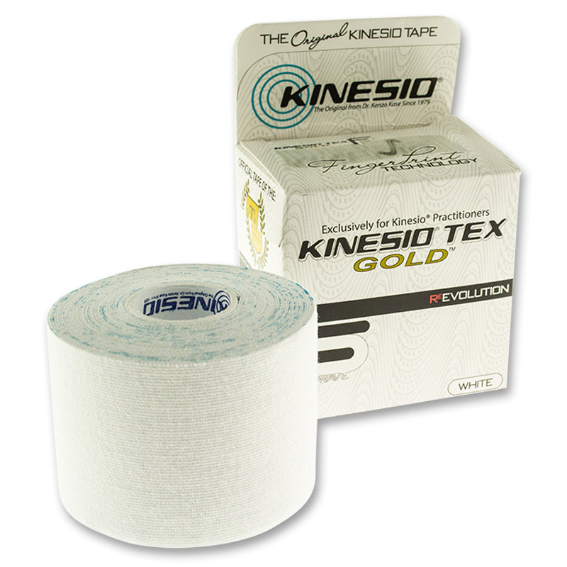 Kinesiotejp - Kinesio Tex - 'Tex Gold FP 5m' - 5CM - Vit