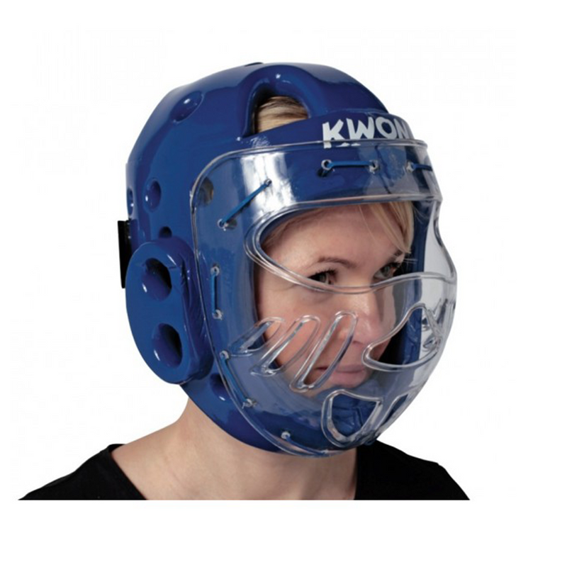 TKD Huvudskydd - KWON - KSL - Med Mask - Blå