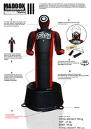 Grappling - Boxing Dummy - Fairtex - 'GD3' standing - Svart