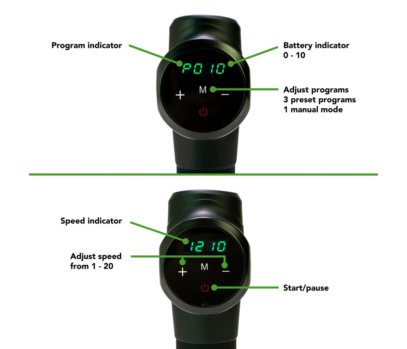 Tunturi - Massagepistol - Svart