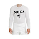 Rashguard - Moka - Långärmad - Vit