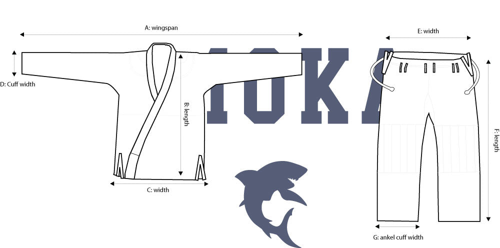 Barn BJJ dräkt - Moka Kids BJJ gi - Svart